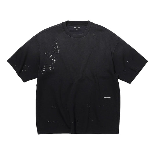 NINE POINT NINE STAR NIGHT S/S TEE-WASHED BLACK