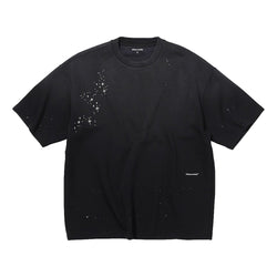 NINE POINT NINE STAR NIGHT S/S TEE-WASHED BLACK