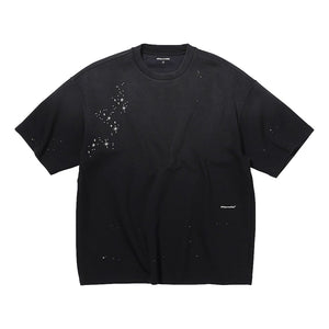NINE POINT NINE STAR NIGHT S/S TEE-WASHED BLACK