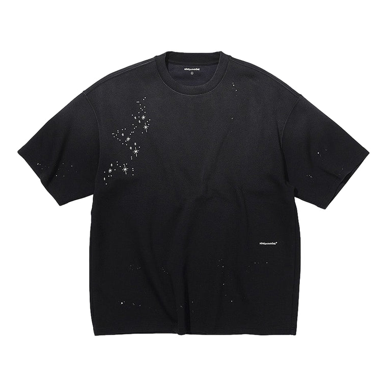 NINE POINT NINE STAR NIGHT S/S TEE-WASHED BLACK