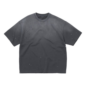 NINE POINT NINE STAR NIGHT S/S TEE-WASHED GREY