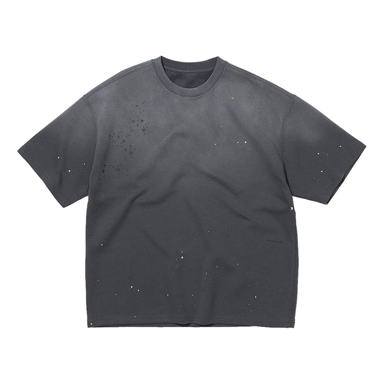 NINE POINT NINE STAR NIGHT S/S TEE-WASHED GREY