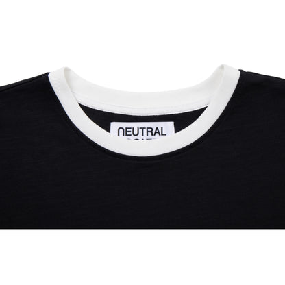 NEUTRAL SOCIETY STAY HOME RINGER TEE-BLACK