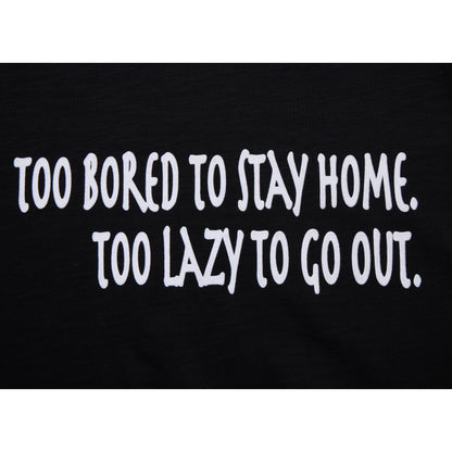 NEUTRAL SOCIETY STAY HOME RINGER TEE-BLACK