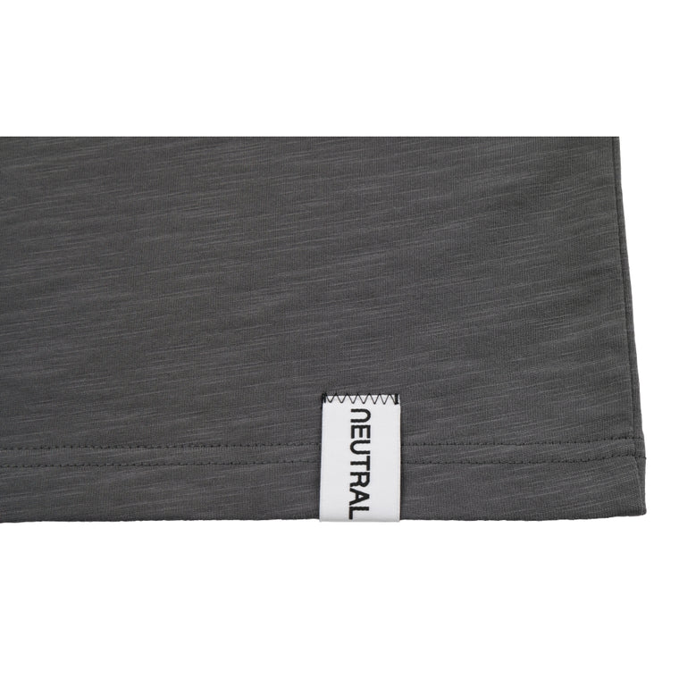 NEUTRAL SOCIETY STAY HOME RINGER TEE-DARK GREY