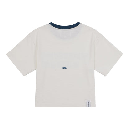 NEUTRAL SOCIETY STAY HOME RINGER TEE-WHITE