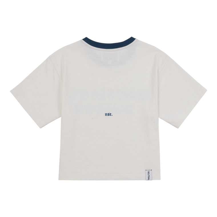 NEUTRAL SOCIETY STAY HOME RINGER TEE-WHITE