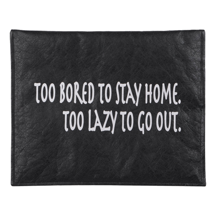 NEUTRAL SOCIETY STAY HOME TABLET SLEEVES(16”)-BLACK