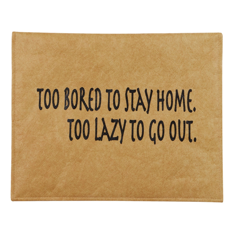 NEUTRAL SOCIETY STAY HOME TABLET SLEEVES(16”)-BROWN