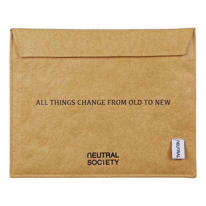 NEUTRAL SOCIETY STAY HOME TABLET SLEEVES(16”)-BROWN