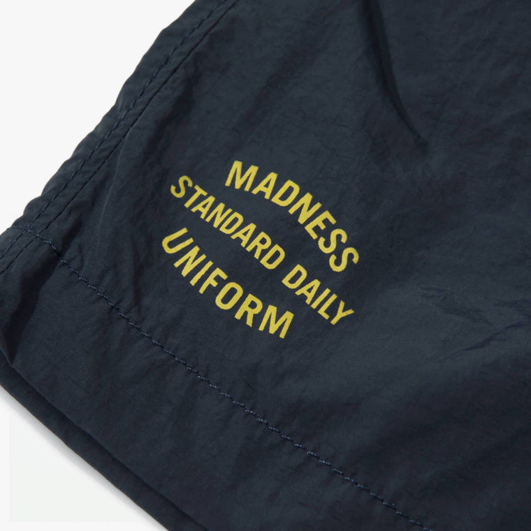 MADNESS STD LOGO NYLON ESSENTIAL SHORTS (16")-NAVY