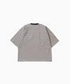AND WANDER STRIPE POCKET SS TEE-NAVY