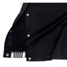 2ND CLOSET STRIPE SIDE SEAM SNAP BUTTON SHORTS-BLACK