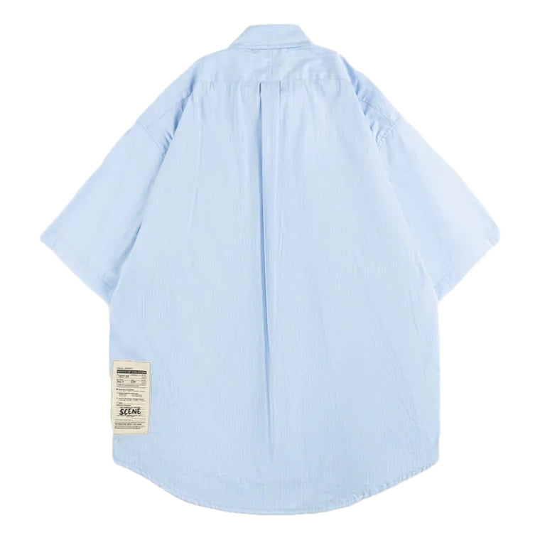 SCENE BY ICE FIRE STRIPES PATCH_SS // -BLUE/WHITE