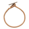 HOBO WHIP STITCH BRACELET COW LEATHER-BROWN