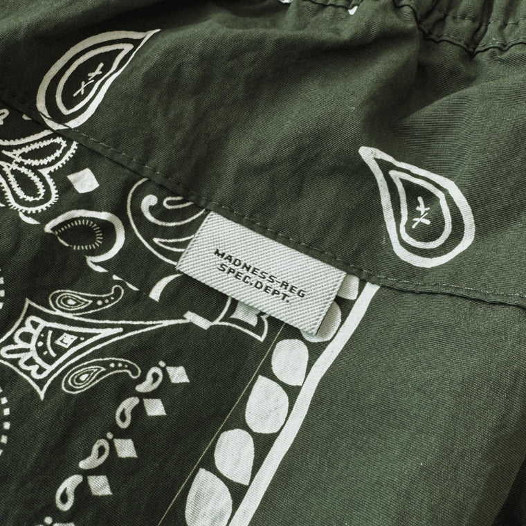 MADNESS SUMMER PAISLEY SHORTS-GREEN