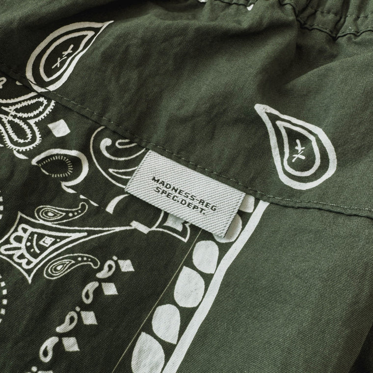 MADNESS SUMMER PAISLEY SHORTS-GREEN