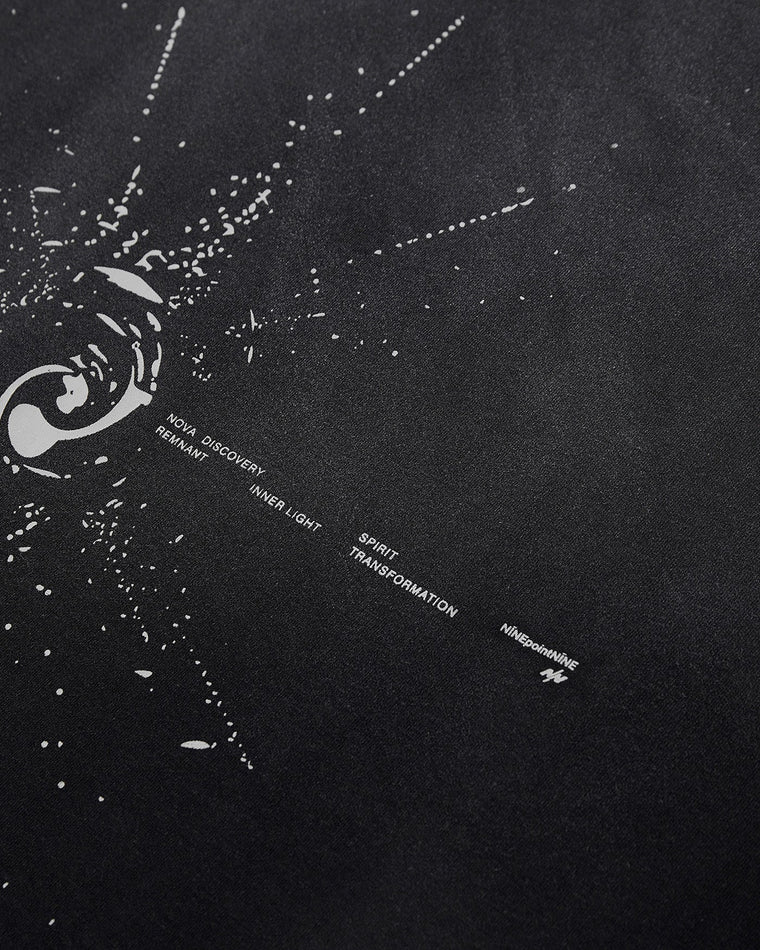 NINE POINT NINE "SUPERNOVA" S/S TEE-WASHED BLACK