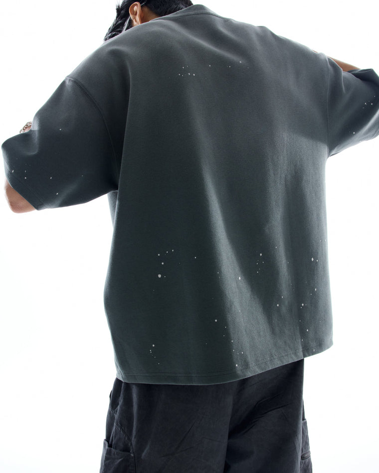 NINE POINT NINE "SUPERNOVA" S/S TEE-WASHED BLACK