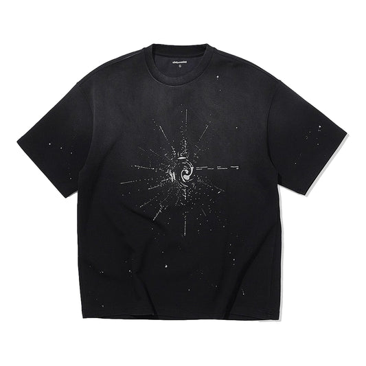 NINE POINT NINE "SUPERNOVA" S/S TEE-WASHED BLACK