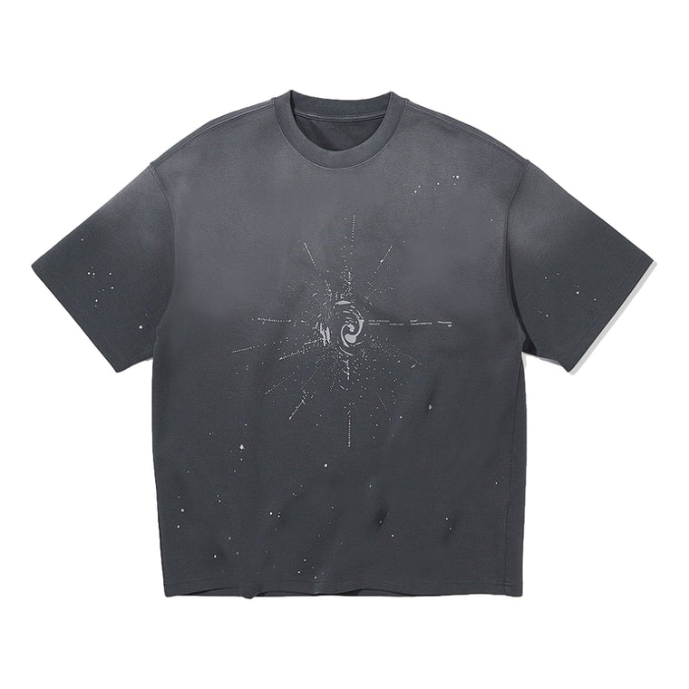 NINE POINT NINE "SUPERNOVA" S/S TEE-WASHED GREY
