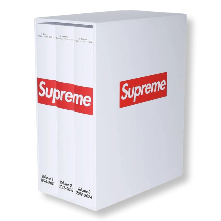 SUPREME SUPREME 30 YEARS T-SHIRTS 1994-2024 BOOK (3-VOLUMES)-WHITE