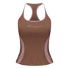 ROSEMAESE SEAMED HALTER TOP-BROWN