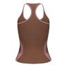 ROSEMAESE SEAMED HALTER TOP-BROWN