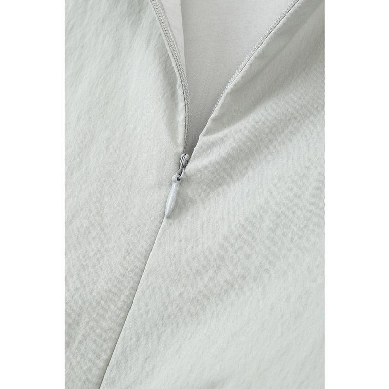 ESPRIT SLEEVELESS PANELED MIDI DRESS-ECRU