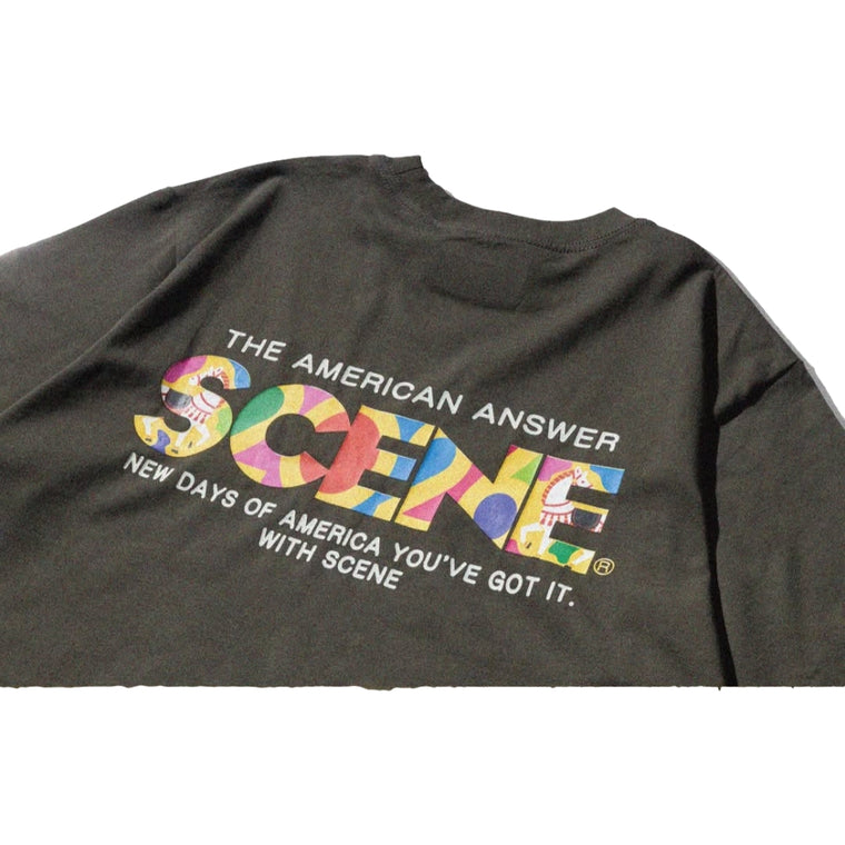 SCENE BY ICE FIRE SCENE HORSE CLASSIC TEE P-DARK GREY