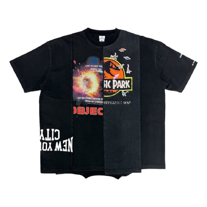 2ND CLOSET "DINOSAUR" REWORK T-SHIRT-WASHED BLACK