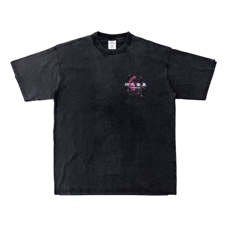 2ND CLOSET GOLDFISH STREET PRINTED T-SHIRT-BLACK