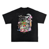 2ND CLOSET SOUVENIR WASHED T-SHIRT-BLACK