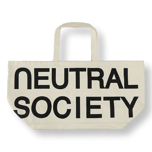 NEUTRAL SOCIETY NEUTRAL SOCIETY OVERSIZE TOTE BAG-CREAM