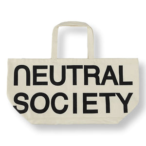NEUTRAL SOCIETY NEUTRAL SOCIETY OVERSIZE TOTE BAG-CREAM