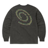 THIS IS NEVER THAT SPIRAL LOGO L/S TEE-CHARCOAL