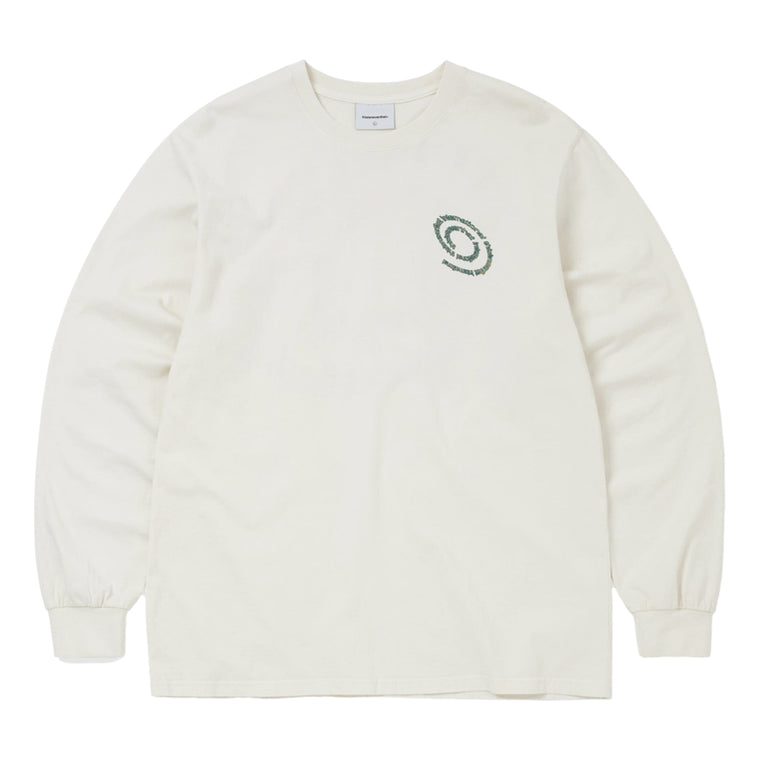 THIS IS NEVER THAT SPIRAL LOGO L/S TEE-LVORY