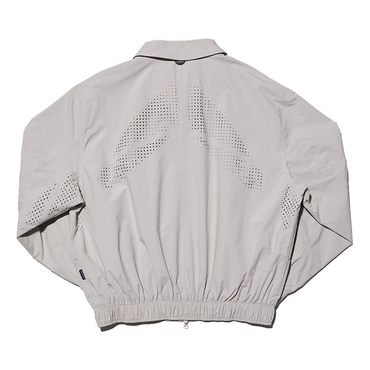 NINE POINT NINE SPIRAL LASER COACH JACKET-IVORY