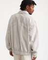 NINE POINT NINE SPIRAL LASER COACH JACKET-IVORY