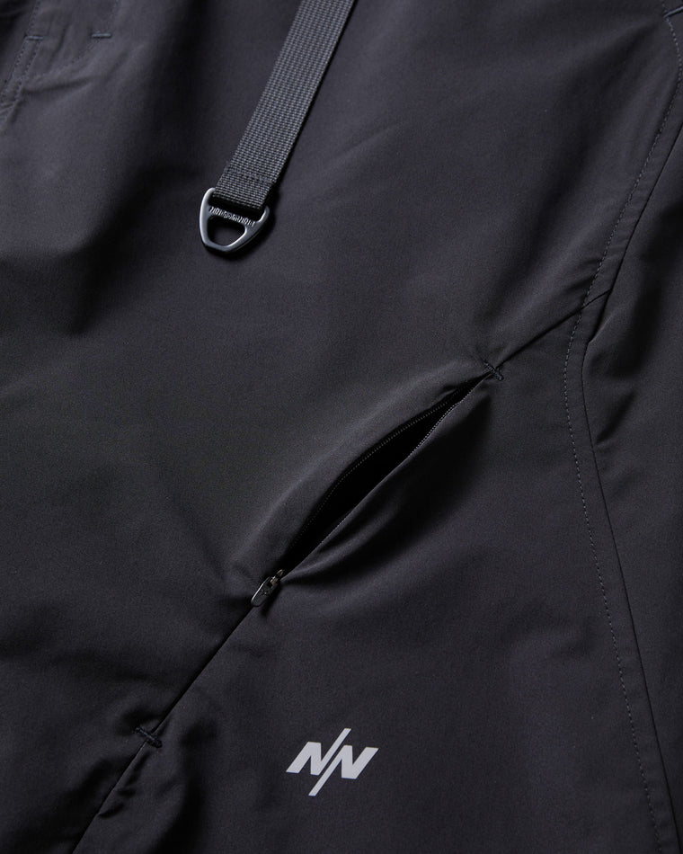 NINE POINT NINE SPIRAL LASER PANTS-BLACK