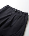 NINE POINT NINE SPIRAL LASER PANTS-BLACK