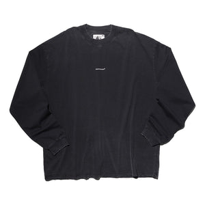 NINE POINT NINE SPIRAL LOGO TEE-BLACK