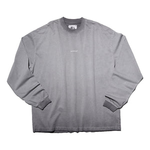 NINE POINT NINE SPIRAL LOGO TEE-GREY