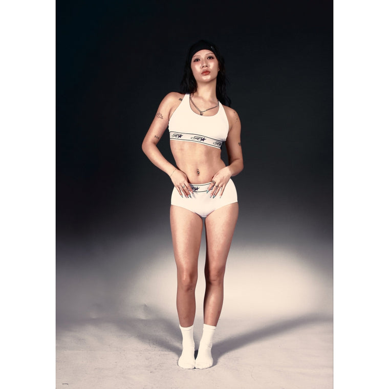 ROSEMAESE SPORTS STAR BRA SET-WHITE