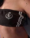 ROSEMAESE SPORTY STRAPLESS MINI TOP-BLACK