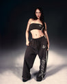 ROSEMAESE SPORTY STRAPLESS MINI TOP-BLACK
