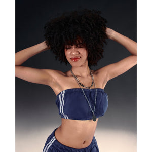 ROSEMAESE SPORTY STRAPLESS MINI TOP-NAVY