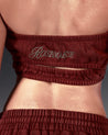 ROSEMAESE SPORTY STRAPLESS MINI TOP-RED