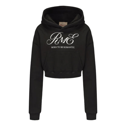 ROSEMAESE STREET MODE SHORT HOODIE-BLACK