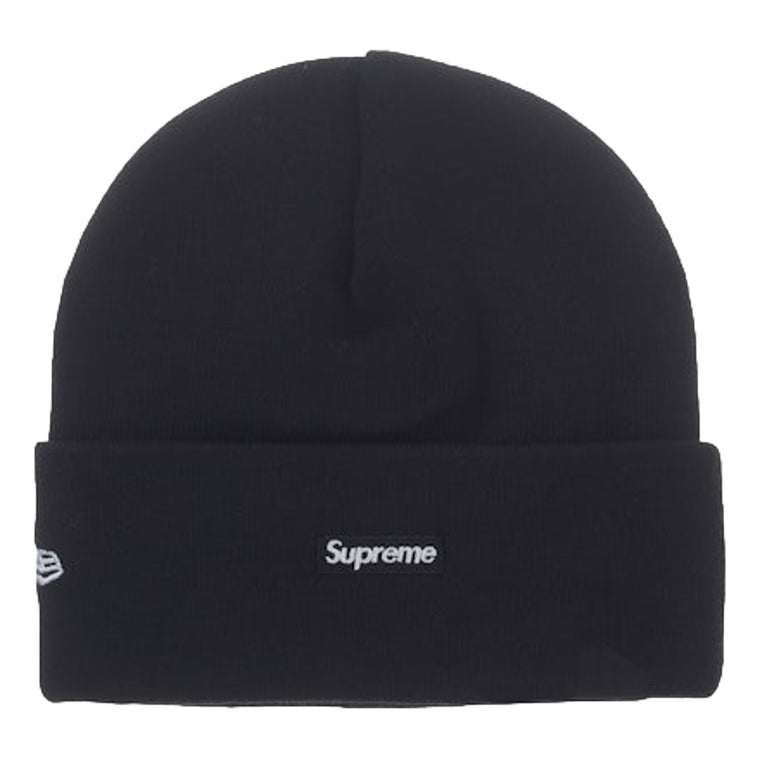 SUPREME NEW ERA CLASSIC LOGO SHOP BEANIE-BLACK/NAVY